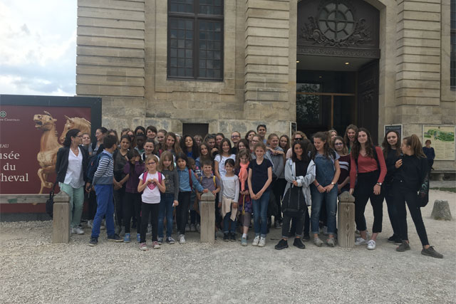 sports études visite des écuries de Chantilly 2018